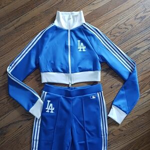 Majestic Royal Blue LA Track Jacket & Jogger Set